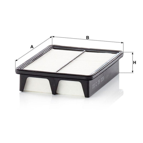 Luftfilter MANN-FILTER C 26 039 f&uuml;r HYUNDAI