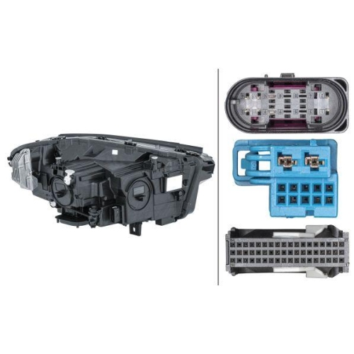 HELLA Hauptscheinwerfer 1EX 013 074-751 für MERCEDES-BENZ, links