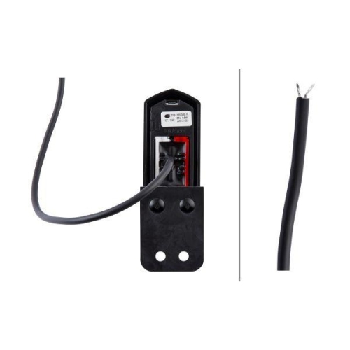 HELLA Umrissleuchte 2XS 205 020-151 f&uuml;r KOMATSU, seitlicher Anbau