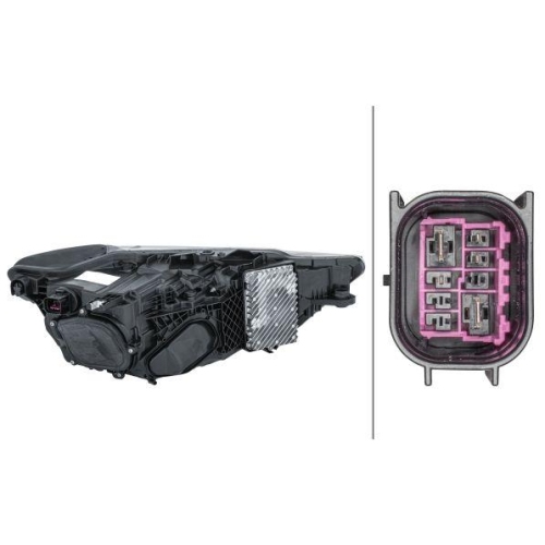 HELLA Hauptscheinwerfer 1EX 013 375-011 für AUDI, links