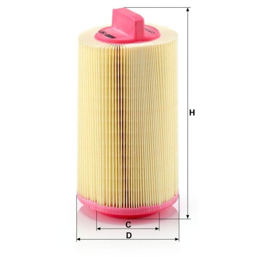 Luftfilter MANN-FILTER C 14 114 f&uuml;r MERCEDES-BENZ