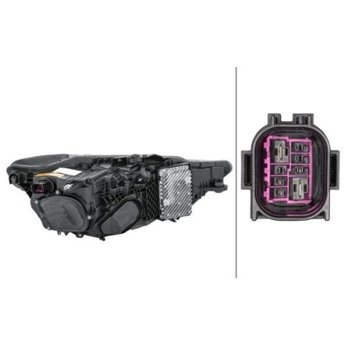 HELLA Hauptscheinwerfer 1EX 013 375-111 f&uuml;r AUDI, links