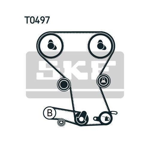Zahnriemensatz SKF VKMA 95023 f&uuml;r MITSUBISHI CHEVROLET HYUNDAI