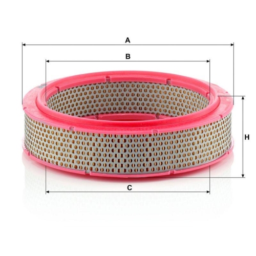 Luftfilter MANN-FILTER C 2436/1 f&uuml;r CITRO&Euml;N FIAT FORD VAG GENERAL MOTORS