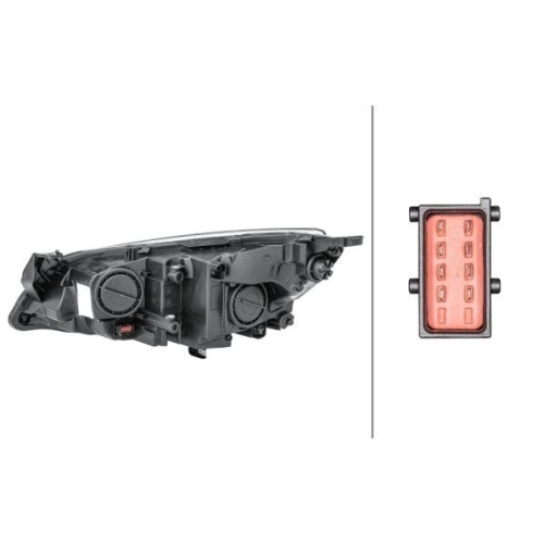 HELLA Hauptscheinwerfer 1EG 010 011-321 für OPEL GENERAL MOTORS, rechts