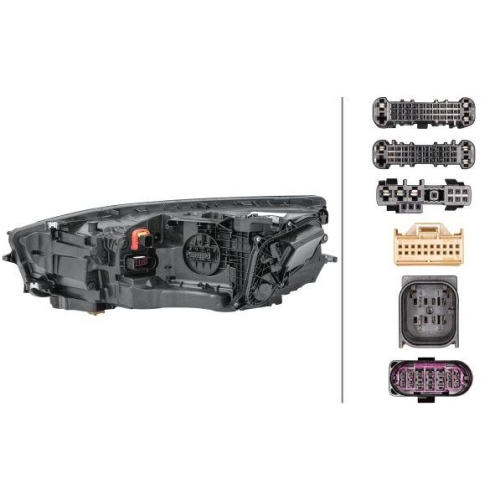 HELLA Hauptscheinwerfer 1EX 011 869-421 für AUDI VW, rechts