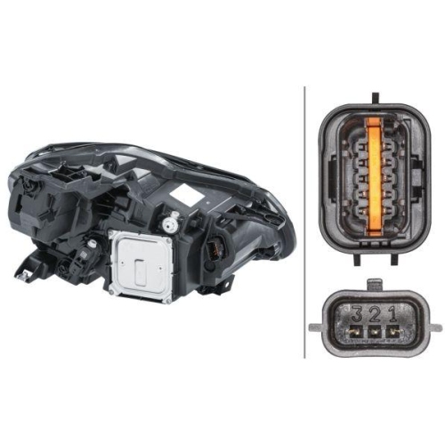 HELLA Hauptscheinwerfer 1EX 013 930-811 für RENAULT, links