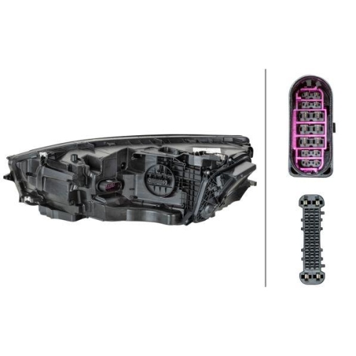 HELLA Hauptscheinwerfer 1LX 011 869-341 für AUDI VW, rechts