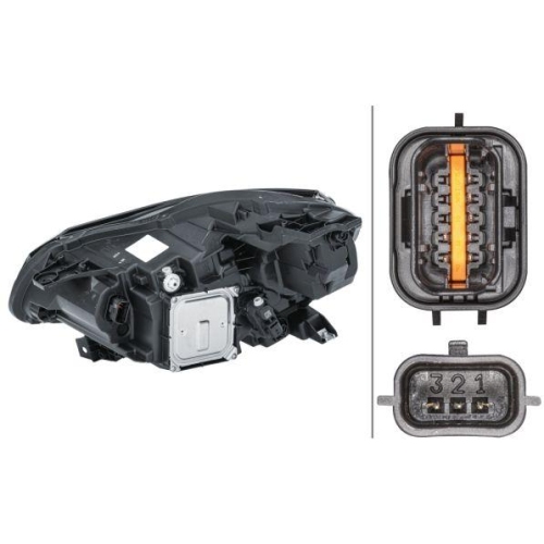 HELLA Hauptscheinwerfer 1EX 013 930-821 f&uuml;r RENAULT, rechts