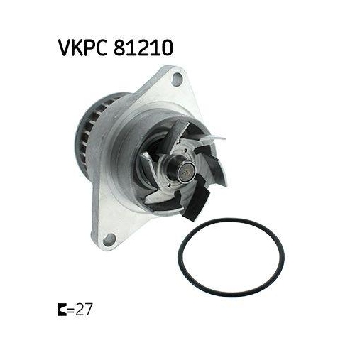 Wasserpumpe, Motork&uuml;hlung SKF VKPC 81210 f&uuml;r AUDI SEAT SKODA VW