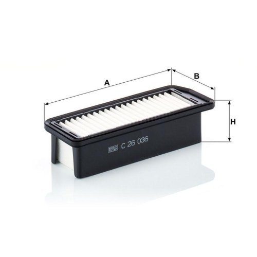 Luftfilter MANN-FILTER C 26 036 f&uuml;r SUZUKI