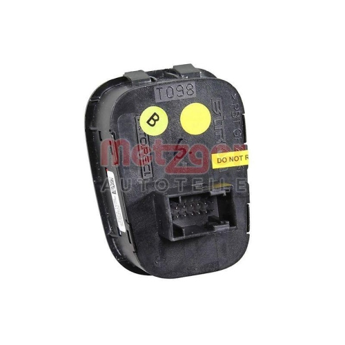 Warnblinkschalter METZGER 09161103 ORIGINAL ERSATZTEIL GREENPARTS für CITROËN