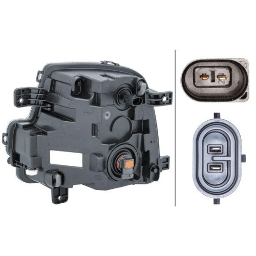 HELLA Nebelscheinwerfer 1NE 011 694-141 für VW, rechts