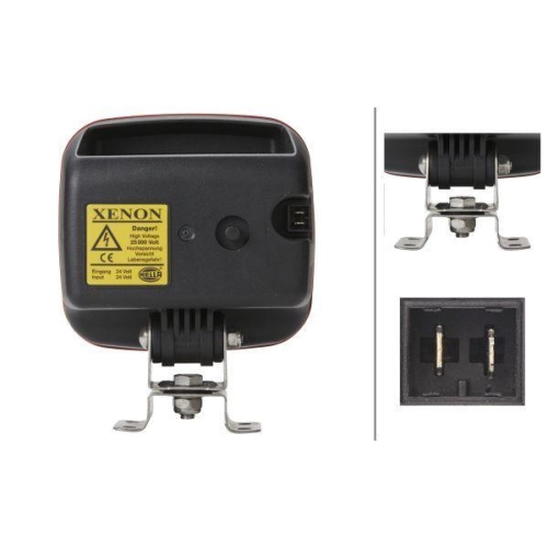 HELLA Arbeitsscheinwerfer 1GA 996 142-311 für AEBI IVECO HITACHI LIEBHERR JCB