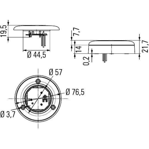 HELLA Innenraumleuchte 2JA 344 190-351 für