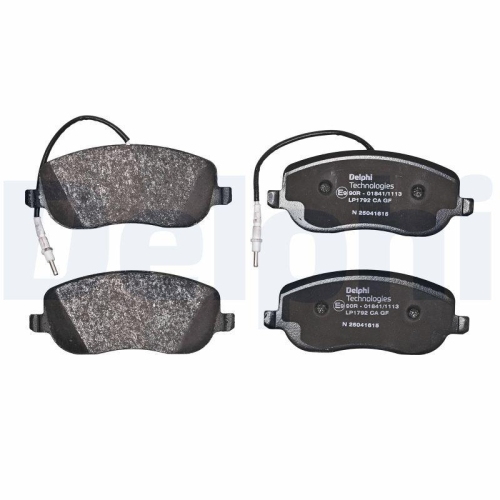DELPHI LP1792 Bremsbelagsatz, Scheibenbremse f&uuml;r CITRO&Euml;N FIAT LANCIA PEUGEOT