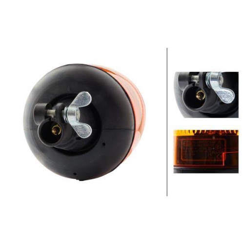HELLA Rundumkennleuchte 2RL 006 846-001 Rotaflex für AEBI DAF KÄSSBOHRER MACK