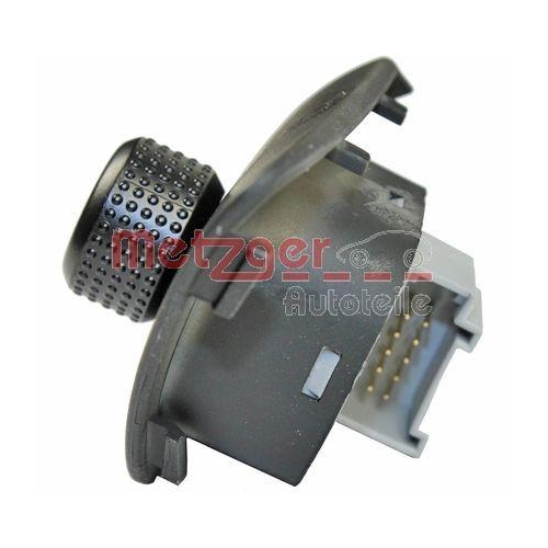 Schalter, Außenspiegelverstellung METZGER 0916370 für VAG