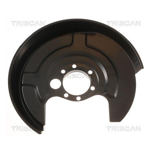 Spritzblech, Bremsscheibe TRISCAN 8125 29233 f&uuml;r VW, Hinterachse links