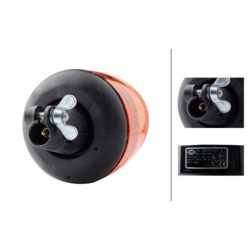 HELLA Rundumkennleuchte 2RL 006 846-011 Rotaflex für AEBI DAF MACK MAN OPEL FAUN