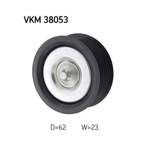Umlenk-/F&uuml;hrungsrolle, Keilrippenriemen SKF VKM 38053 f&uuml;r MERCEDES-BENZ, links