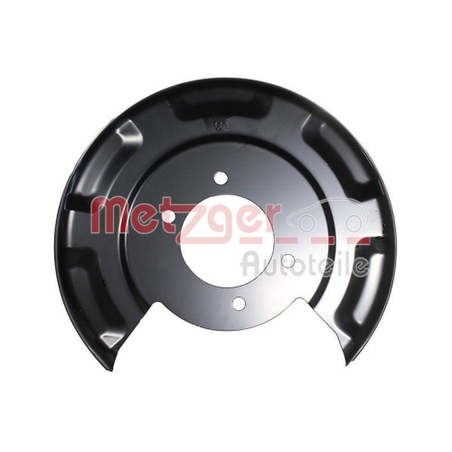 Spritzblech, Bremsscheibe METZGER 6115589 f&uuml;r HYUNDAI KIA, Hinterachse links