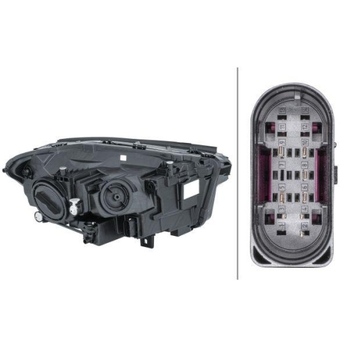 HELLA Hauptscheinwerfer 1LG 013 074-131 f&uuml;r MERCEDES-BENZ, links