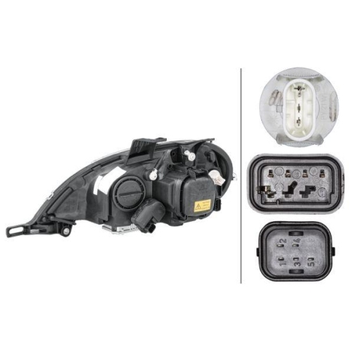 HELLA Hauptscheinwerfer 1EL 223 151-201 für MERCEDES-BENZ, rechts