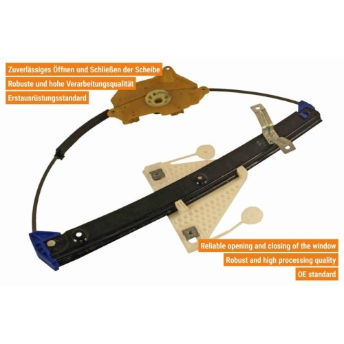 VAICO Fensterheber links und rechts elektrisch hinten V10-9819 + V10-9820 f&uuml;r VW