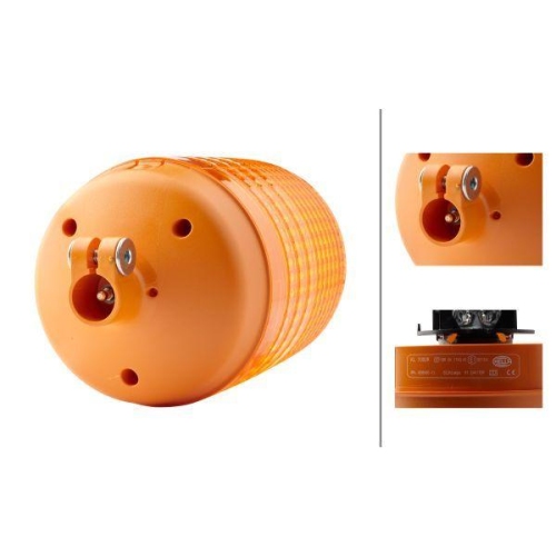 HELLA Rundumkennleuchte 2RL 008 060-111 KL 7000 für AEBI DAF MAN MERCEDES-BENZ