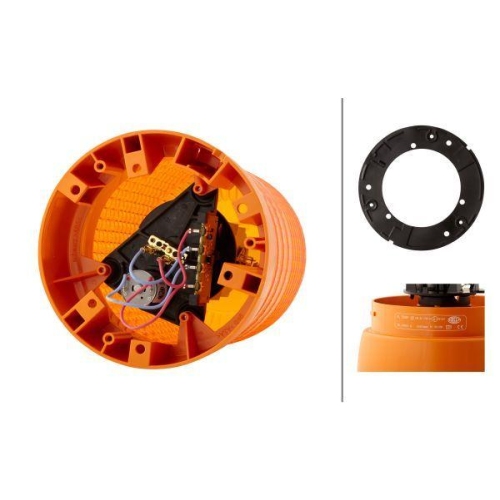 HELLA Rundumkennleuchte 2RL 008 061-101 KL 7000 für DAF OPEL SCANIA VOLVO CLAAS