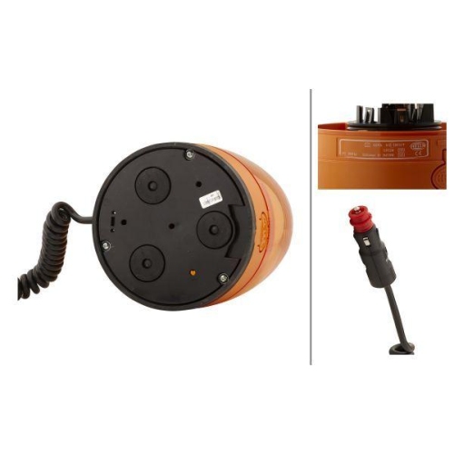 HELLA Rundumkennleuchte 2RL 008 966-001 KL Junior Plus f&uuml;r ATLAS COPCO TEREX