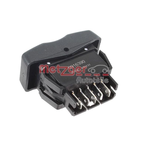 Schalter, Fensterheber METZGER 0916390 für RENAULT DACIA, Mittelkonsole