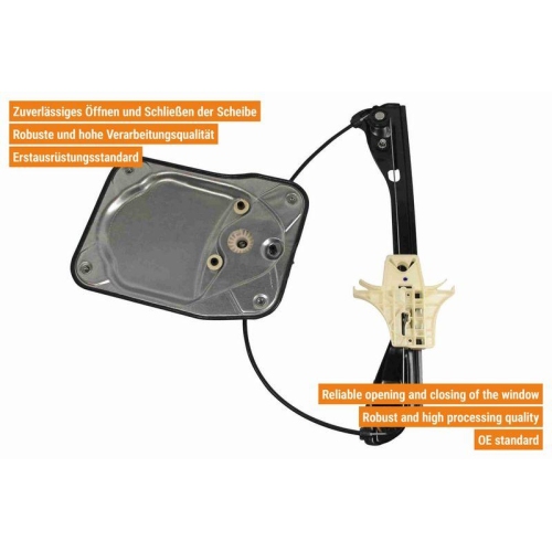 VAICO Fensterheber links und rechts elektrisch hinten V10-6293 + V10-6294 f&uuml;r SKODA