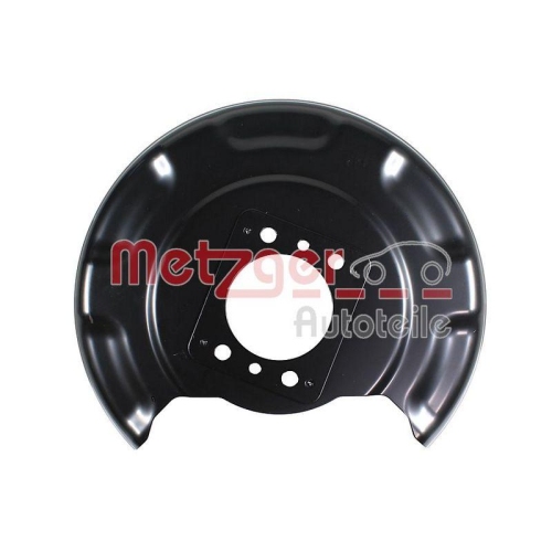 Spritzblech, Bremsscheibe METZGER 6115596 f&uuml;r HYUNDAI, Hinterachse rechts