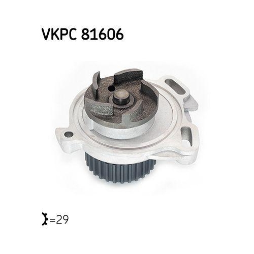 Wasserpumpe, Motork&uuml;hlung SKF VKPC 81606 f&uuml;r AUDI VW