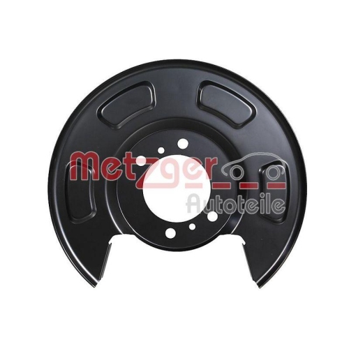 Spritzblech, Bremsscheibe METZGER 6115598 f&uuml;r KIA, Hinterachse rechts