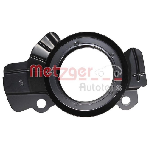 Spritzblech, Bremsscheibe METZGER 6115599 f&uuml;r KIA, Vorderachse links