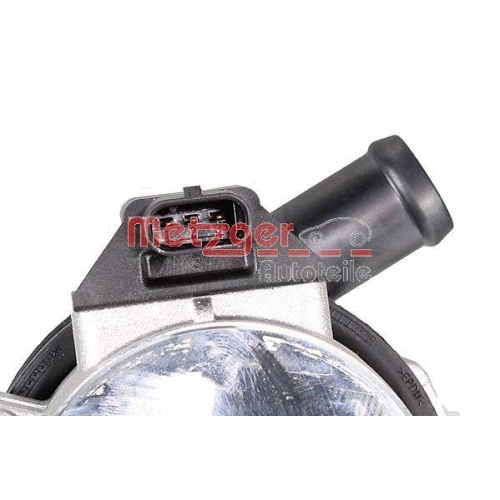 Zusatzwasserpumpe (K&uuml;hlwasserkreislauf) METZGER 2221096 f&uuml;r PORSCHE, vorne