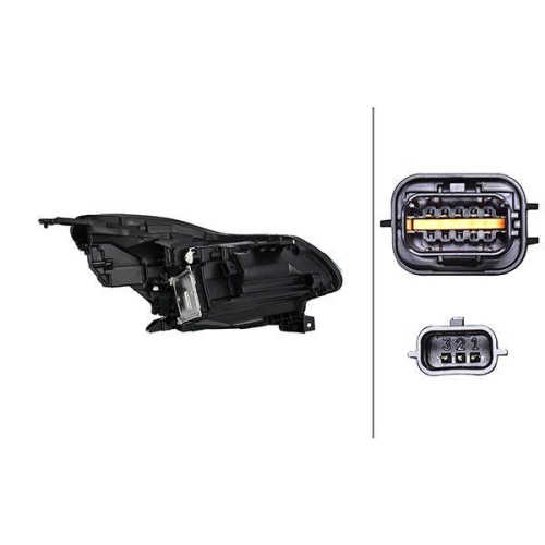 HELLA Hauptscheinwerfer 1EX 013 930-611 für RENAULT, links