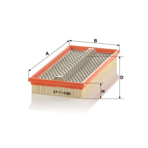 Luftfilter MANN-FILTER C 33 102 f&uuml;r MERCEDES-BENZ