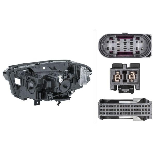 HELLA Hauptscheinwerfer 1LX 013 074-641 für MERCEDES-BENZ, rechts