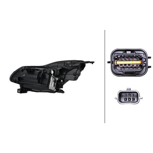 HELLA Hauptscheinwerfer 1EX 013 930-621 f&uuml;r RENAULT, rechts