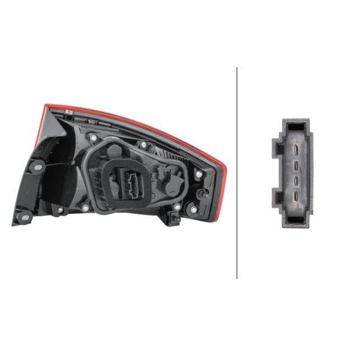 HELLA Heckleuchte 2SD 011 140-051 für SEAT, links