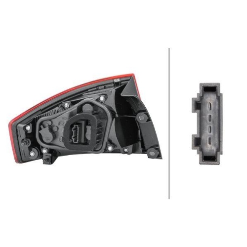 HELLA Heckleuchte 2SD 011 140-061 für SEAT, rechts