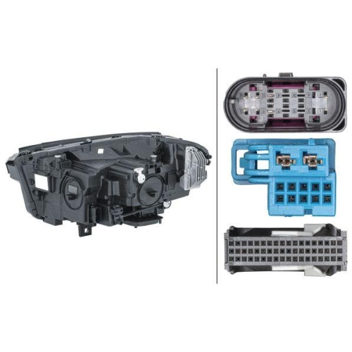 HELLA Hauptscheinwerfer 1LX 013 074-741 für MERCEDES-BENZ, rechts