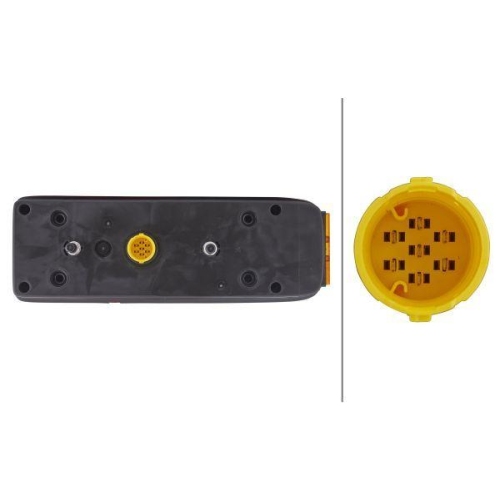 HELLA Heckleuchte 2VP 340 930-031 für DAF JAEGER DOLL, links