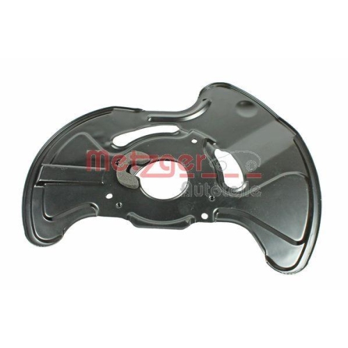 Spritzblech, Bremsscheibe METZGER 6115013 f&uuml;r MERCEDES-BENZ, Vorderachse links