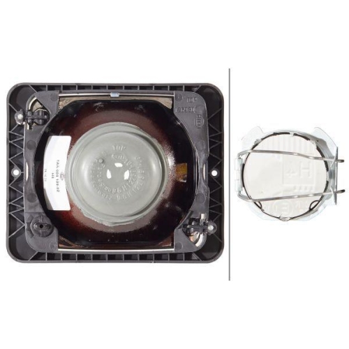 HELLA Hauptscheinwerfer 1AA 004 109-021 für AEBI INTERNATIONAL HARV. CASE IH O&K