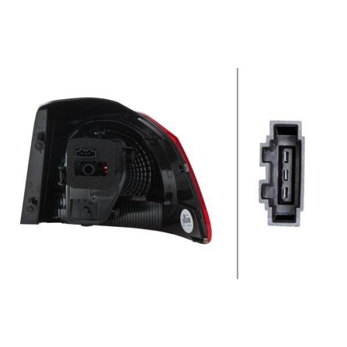 HELLA Heckleuchte 2SD 009 922-091 für VW, links